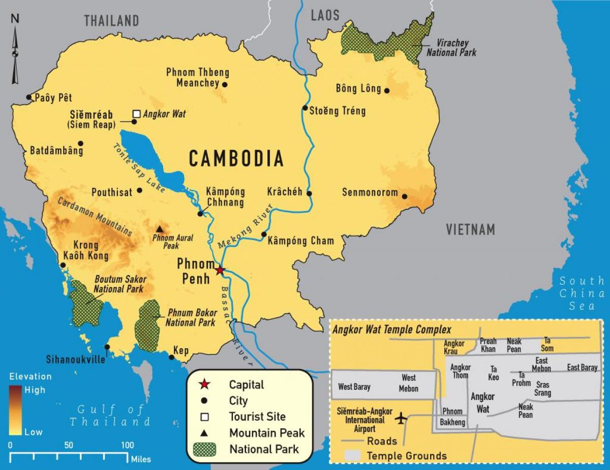angkor carte Cambodge